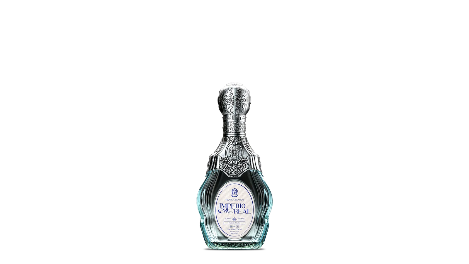 Imperio Real Blanco 100% agave tequila bottle