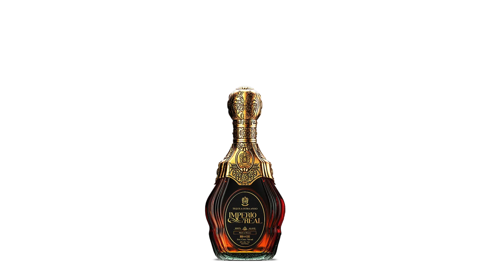 Imperio Real Extra Añejo luxury aged tequila bottle